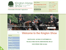 Tablet Screenshot of kingtonshow.co.uk